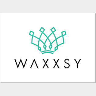 Waxxsy Logo w/ Text (Color) Posters and Art